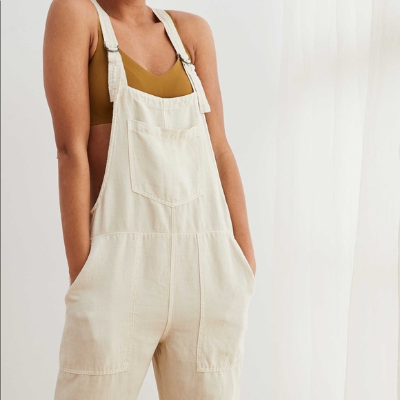 aerie Pants - Aerie chambray utility overalls